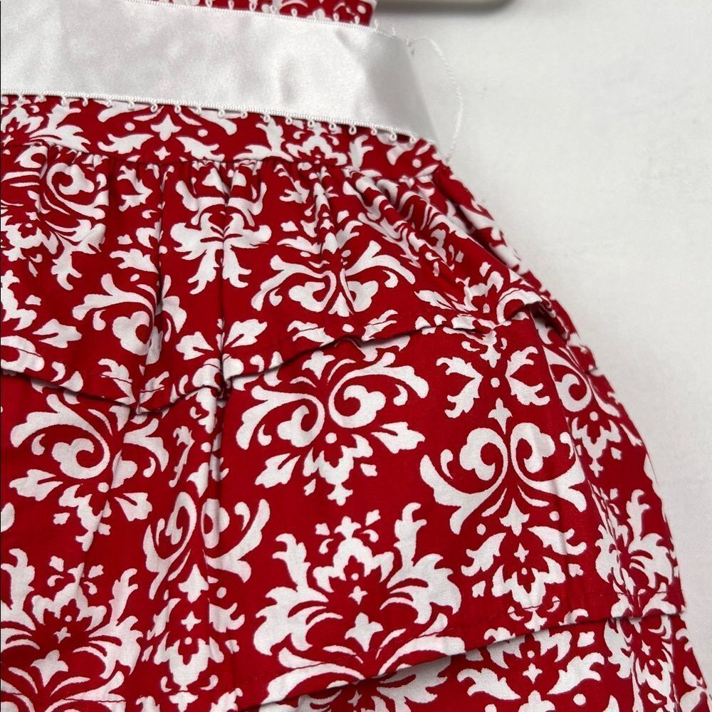 Kelly's Kids red and White Baby Dress with satin sash size 12 months - Picture 3 of 12